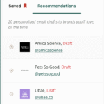 Use Bento AI to find recommended brands to pitch
